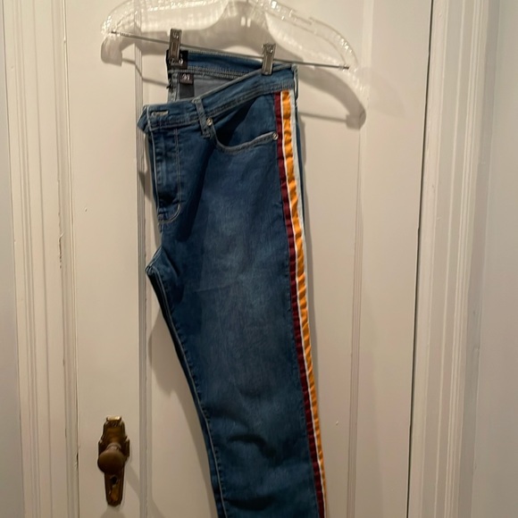 Urban outfitters BDG men’s skinny stretch orange stripe slim jeans | 34 - Picture 1 of 3